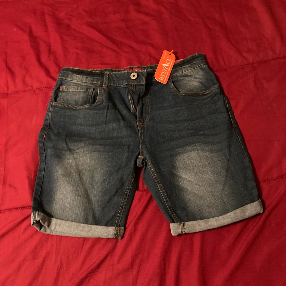 Men's Blue Jean Shorts